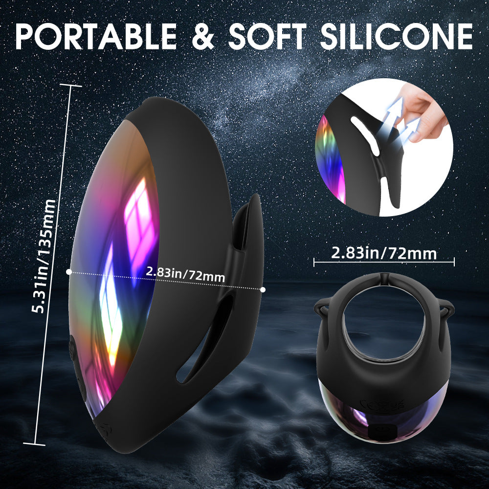 2 in 1 Penis Trainer for Men Body-safe Silicone 9 Vibration Automatic Delay Training Masturbator