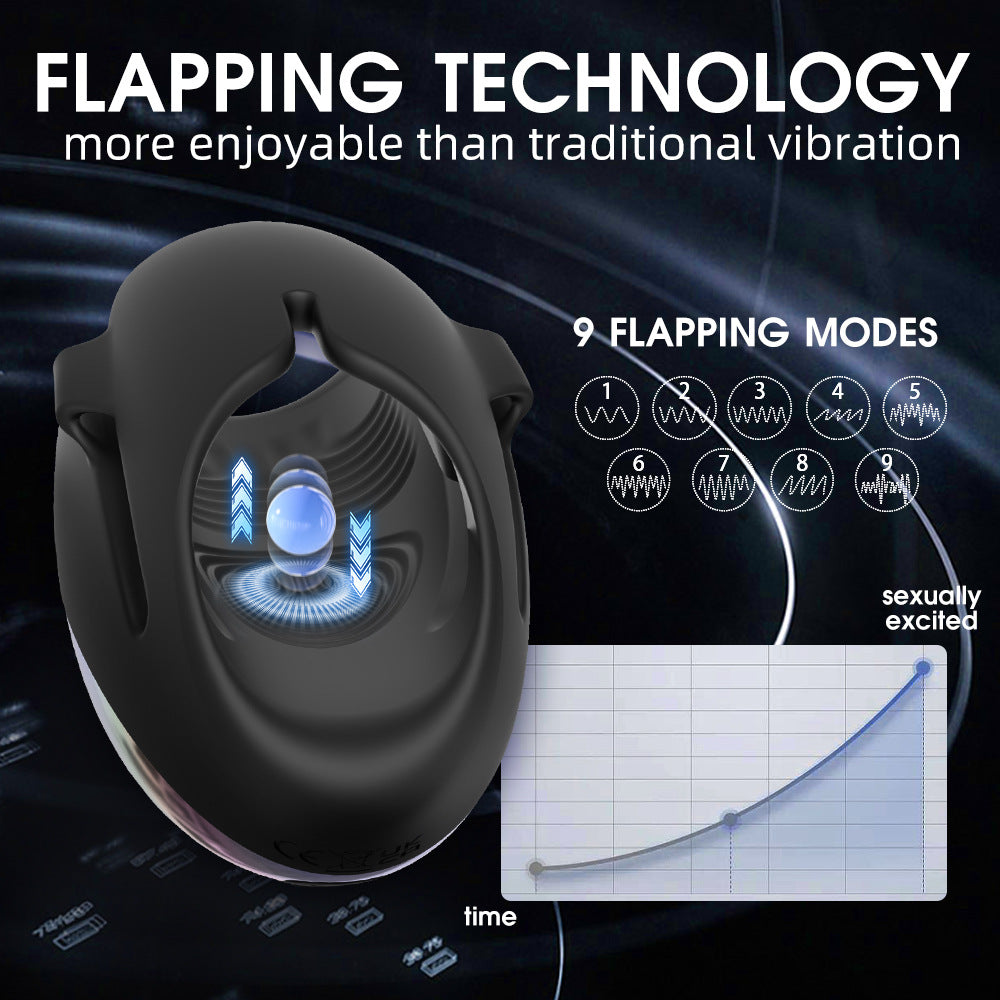 2 in 1 Penis Trainer for Men Body-safe Silicone 9 Vibration Automatic Delay Training Masturbator
