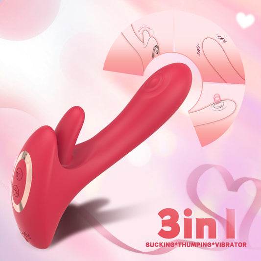 3-in-1 Clitoral Suction Toy Body-safe Silicone Clit Stimulator