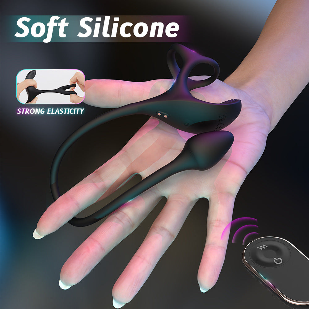 Personal Rechargeable Cock Ring for Men Wearable Couples Shared Stimulation Erotic Toys