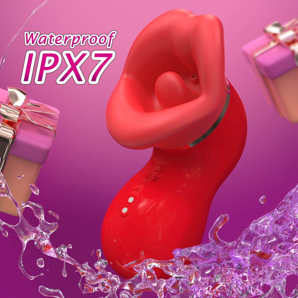 3-in-1 Licking Clitoral Suction Toy for Female Tongue Sucking Couple Pleasure Products