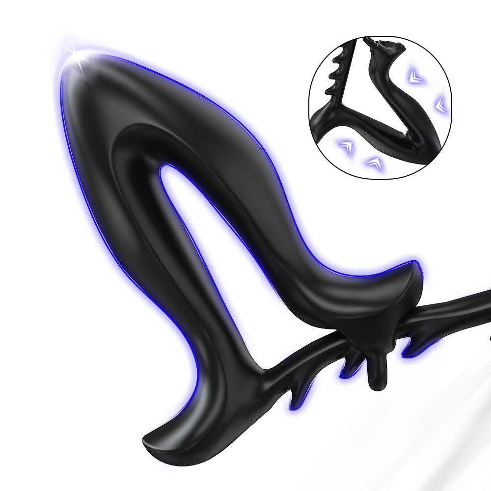 Electric Silicone Anal Dilator Toy for Male Adjustable Back Training Tool