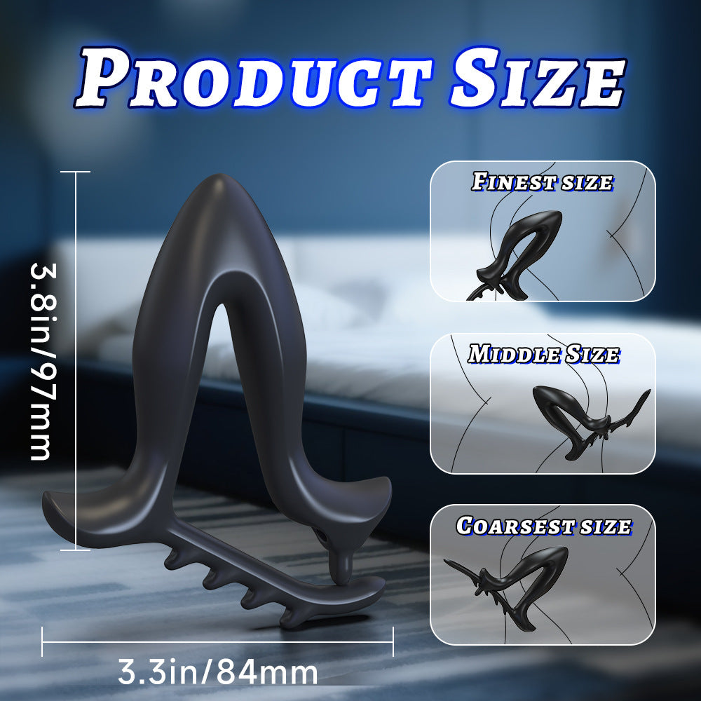 Electric Silicone Anal Dilator Toy for Male Adjustable Back Training Tool