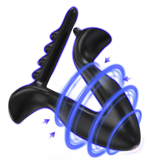 Electric Silicone Anal Dilator Toy for Male Adjustable Back Training Tool