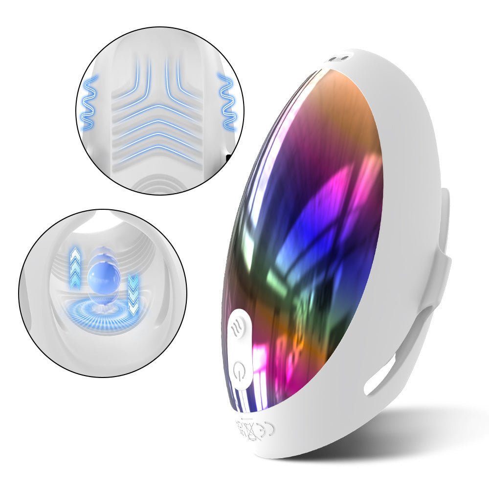 2 in 1 Penis Trainer for Men Body-safe Silicone 9 Vibration Automatic Delay Training Masturbator