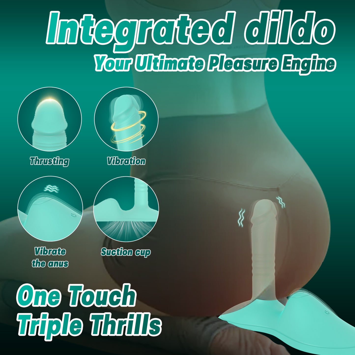 Female Pleasure Vibrating Toy Stick Wearable Love Eggs Couples' Products Adult Toy Dildo