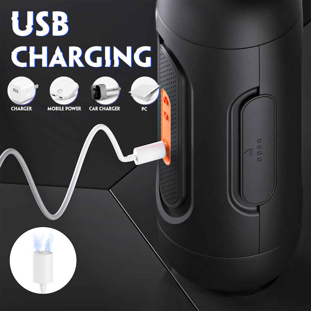Fully Automatic Male Masturbator USB Rechargeable Double Wellness Accessory