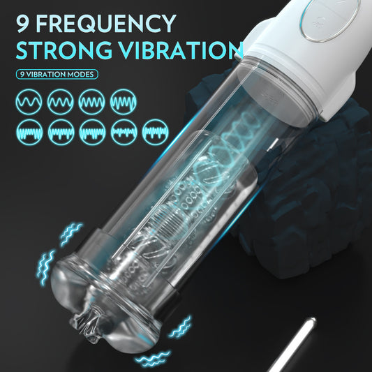 Automatic Suction Cup for Male Transparent Silicone Masturbator Toy