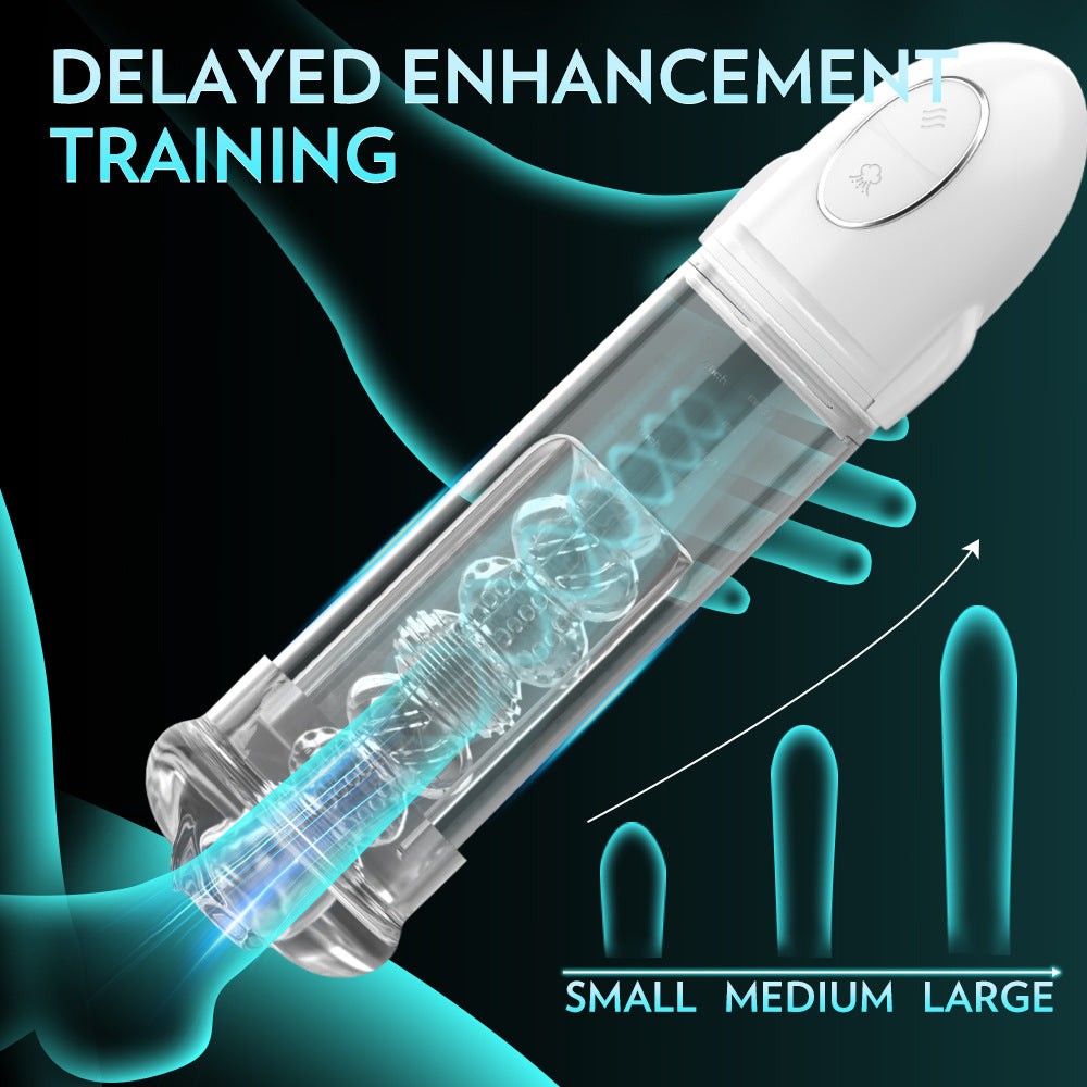 Automatic Suction Cup for Male Transparent Silicone Masturbator Toy