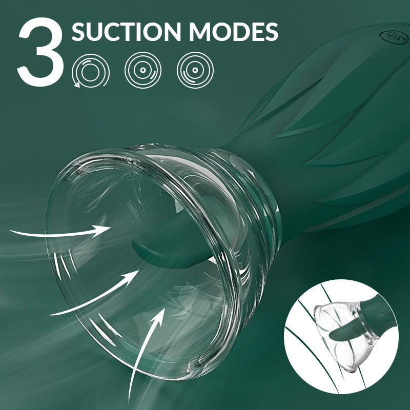 Clitoral Tongue Stimulator for Women Soft Silicone Orgasmic Toy Licking Sucker Massage
