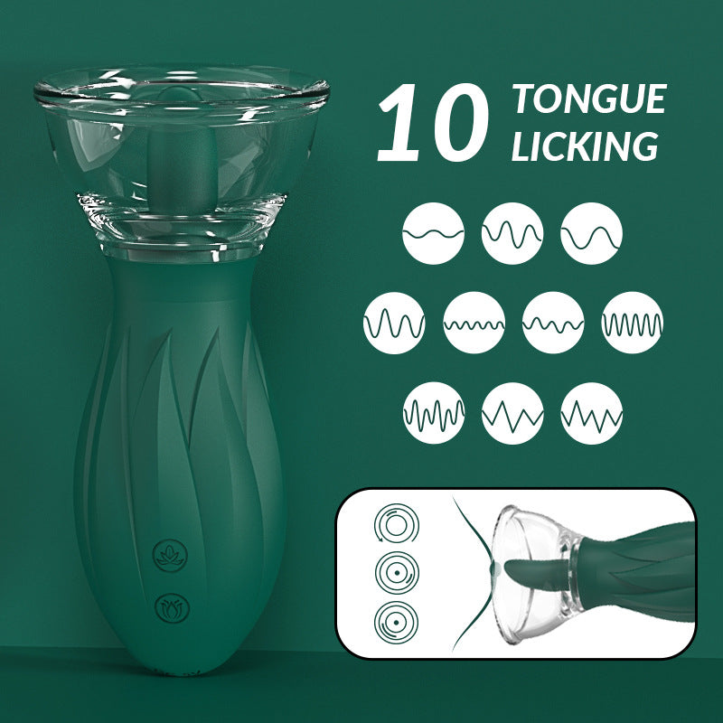 Clitoral Tongue Stimulator for Women Soft Silicone Orgasmic Toy Licking Sucker Massage