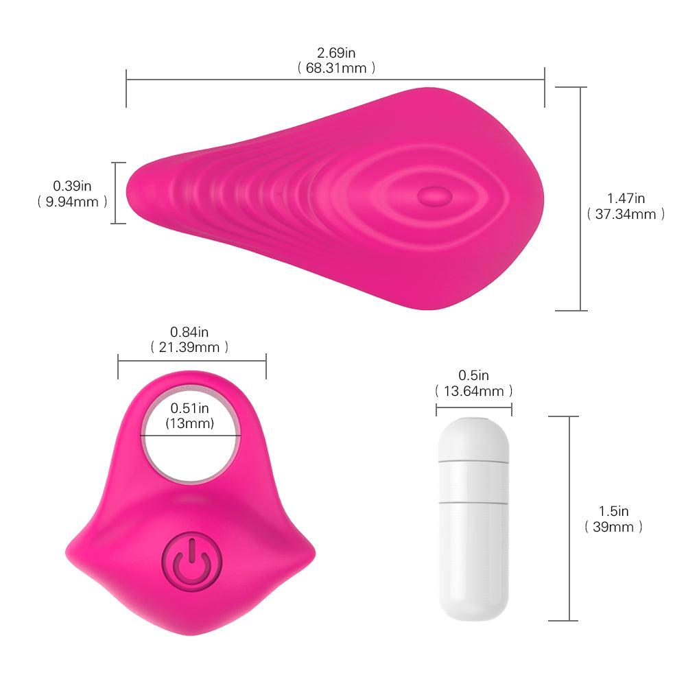 2-in-1 Wearable Finger Personal Massager for Clit