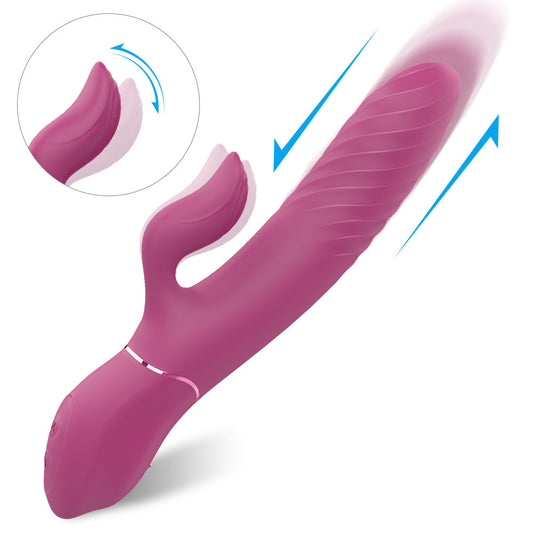 Electric Heated Telescopic Personal Massager for Women Fully Automatic Pulse