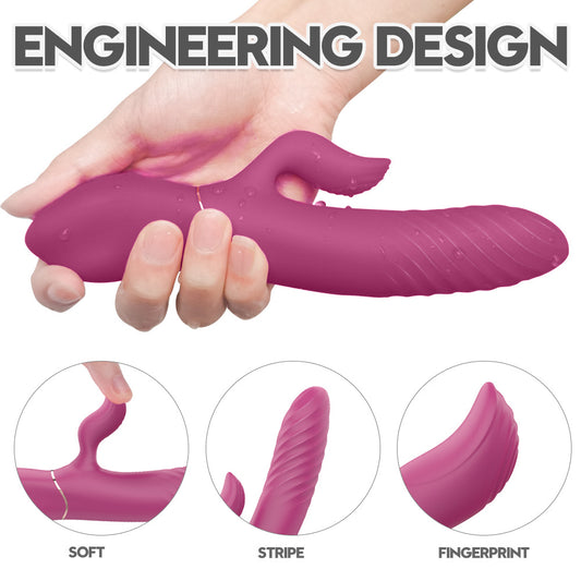 Electric Heated Telescopic Personal Massager for Women Fully Automatic Pulse