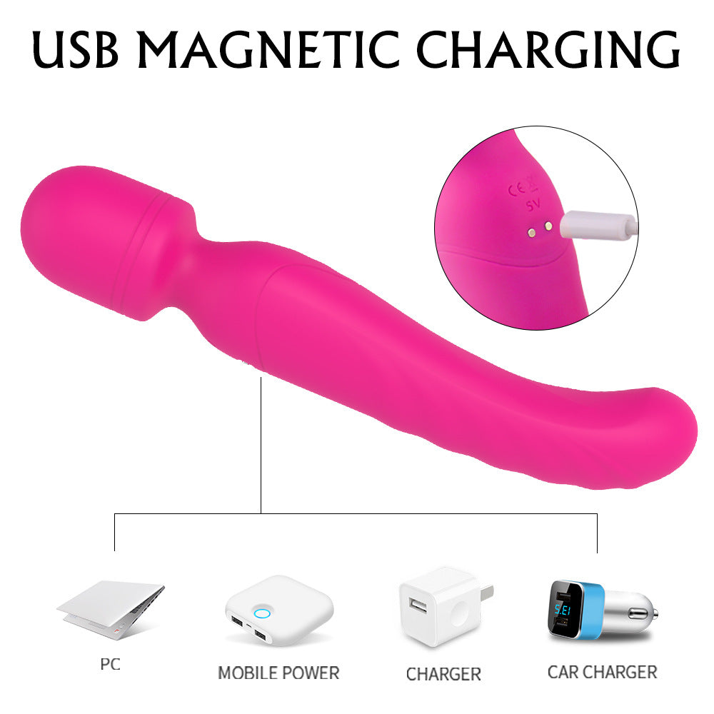 Heated AV Dual-Vibration Couple Toy for Female
