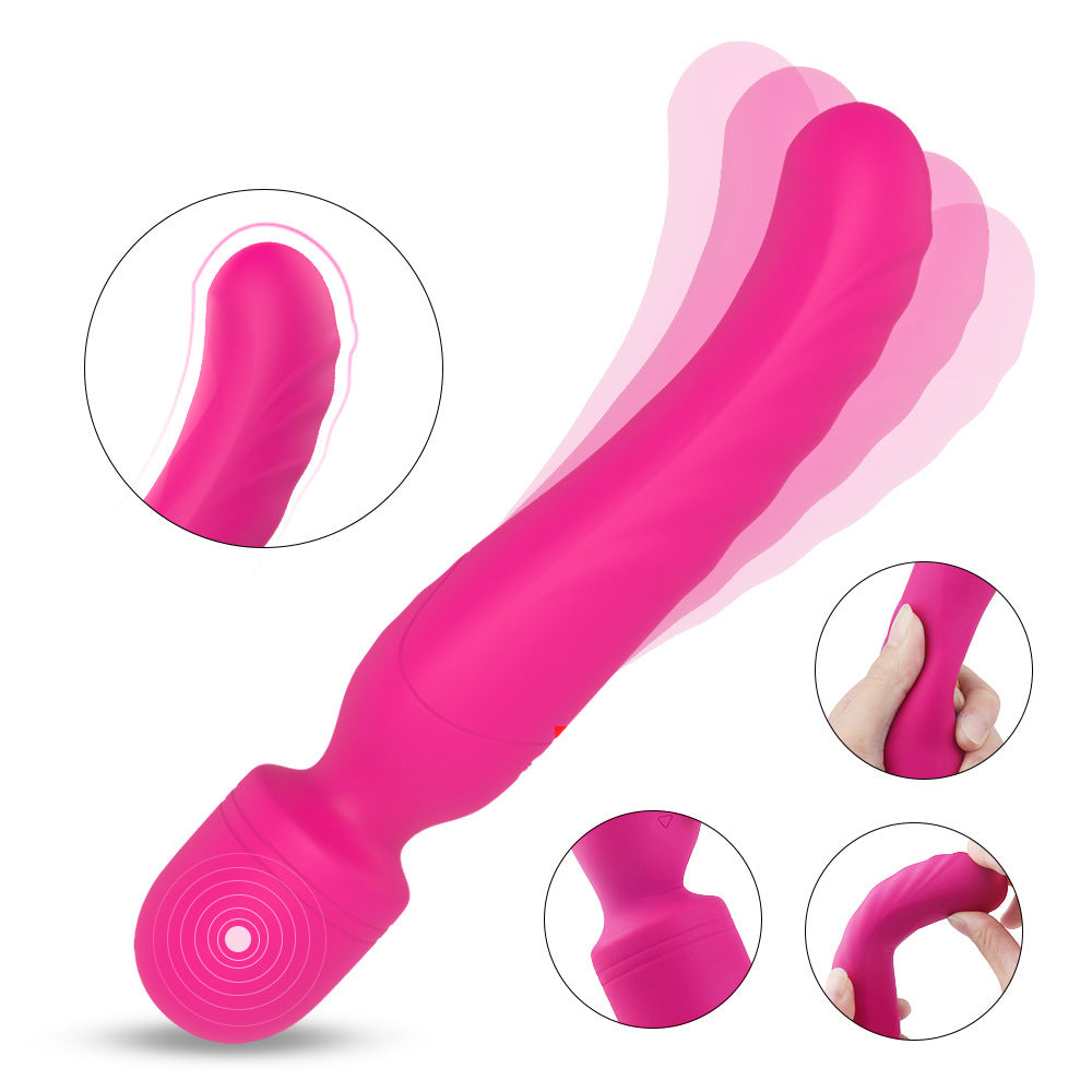 Heated AV Dual-Vibration Couple Toy for Female