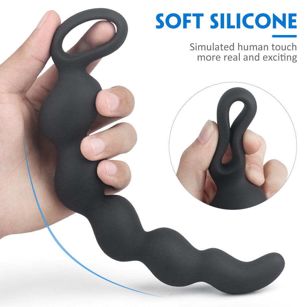 Vibrating Anal Plug Beads Large Body-safe Silicone Products with Discreet Packaging