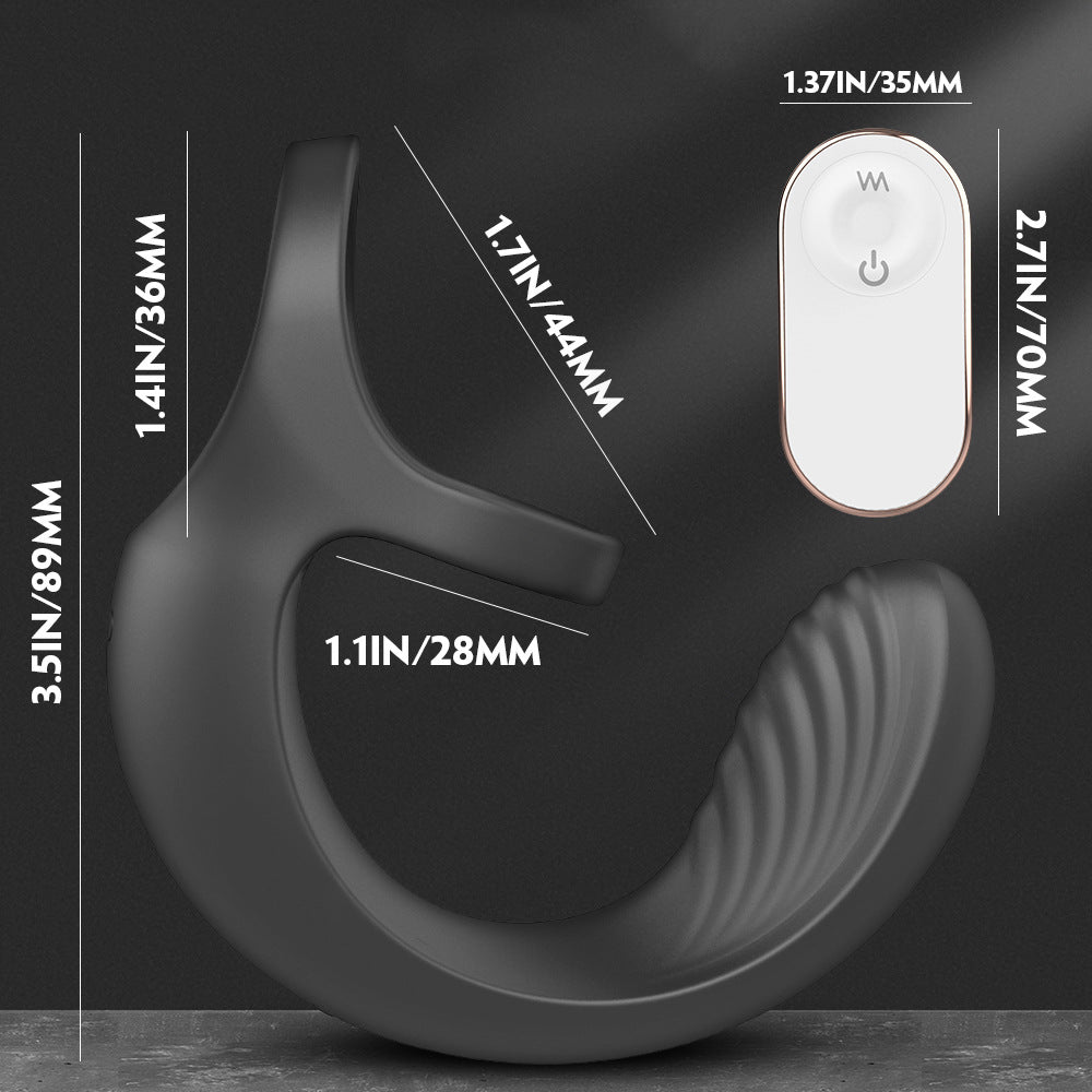 Delay Wearable Ejaculation Ring for Men Vibrating Testicle Stimulator