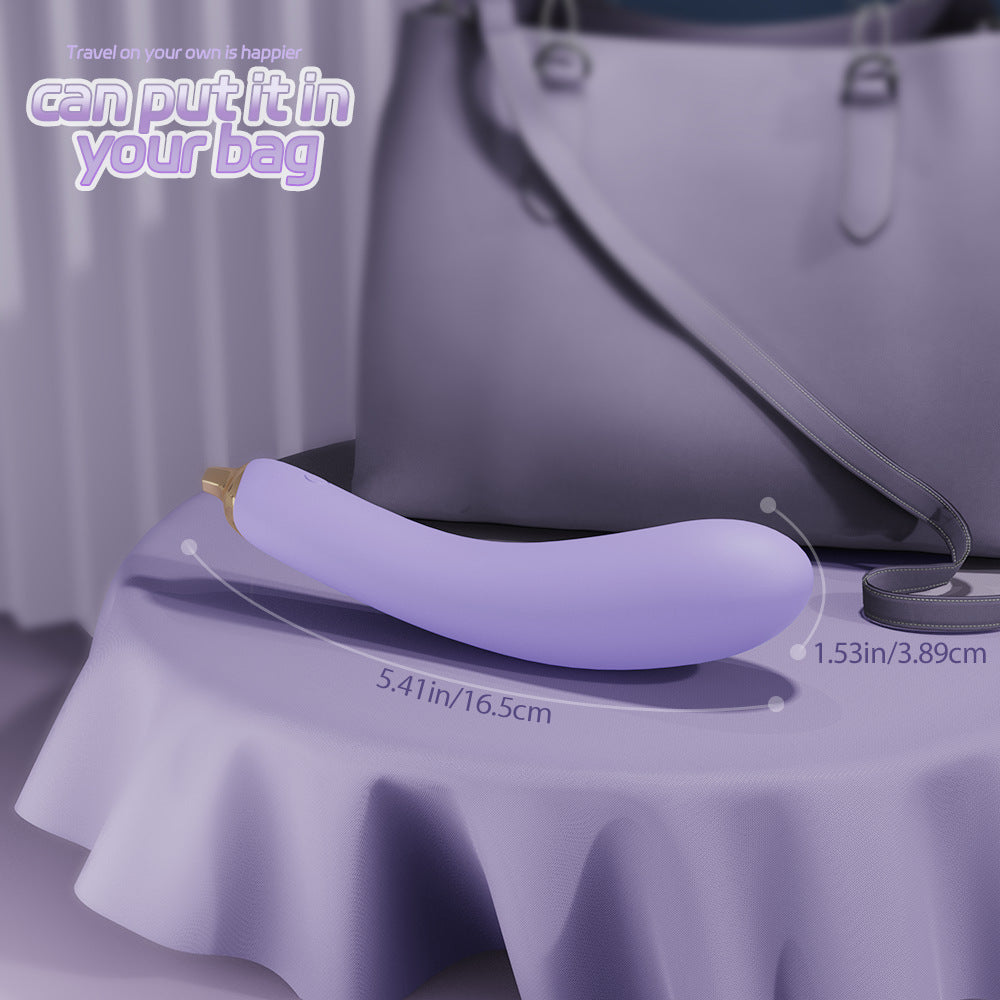 G-spot A-spot Dual-function Massager Eggplant Sharp Silicone Intimate Product First Toy