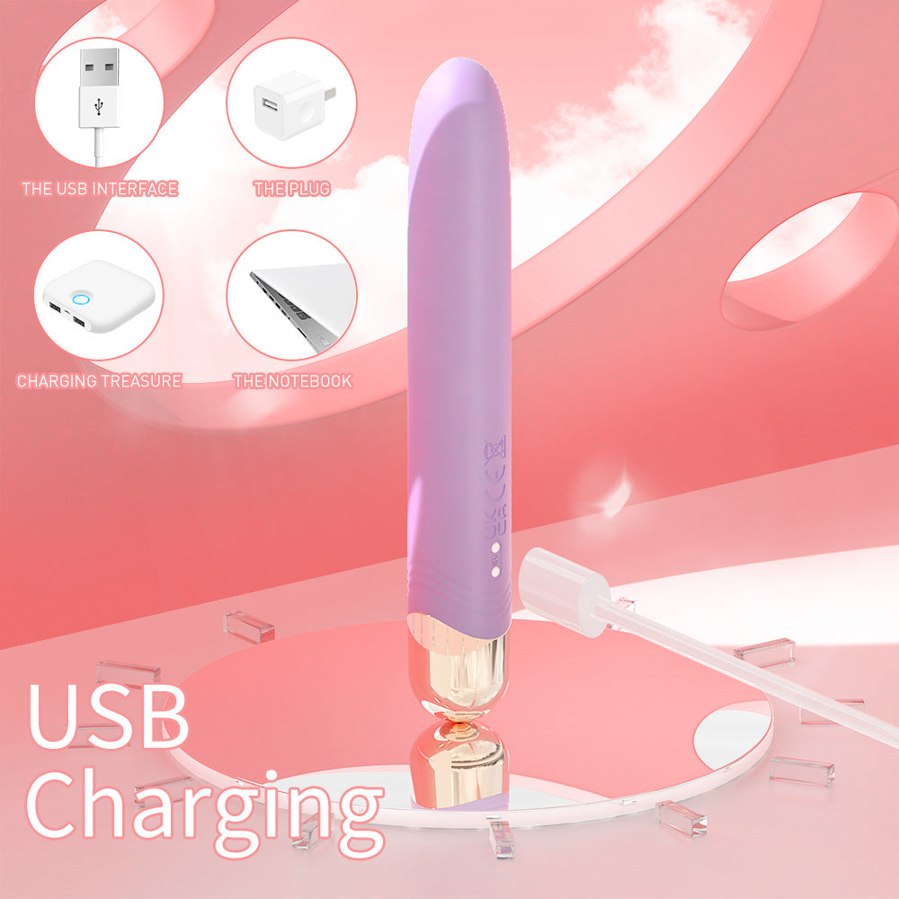 Intimate Dabbing Pen Vibrating Solo Toy for Women Small Size Silicone Insertable Ergonomic Design