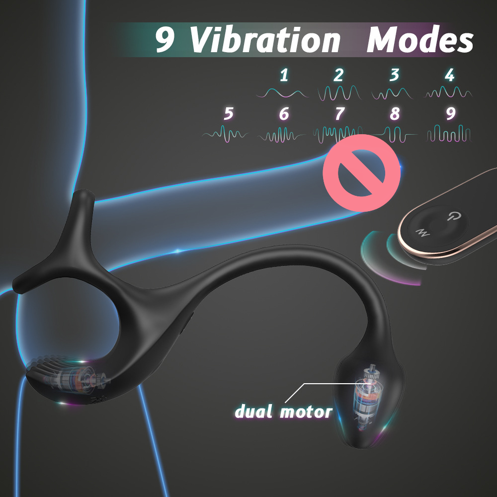 Personal Rechargeable Cock Ring for Men Wearable Couples Shared Stimulation Erotic Toys