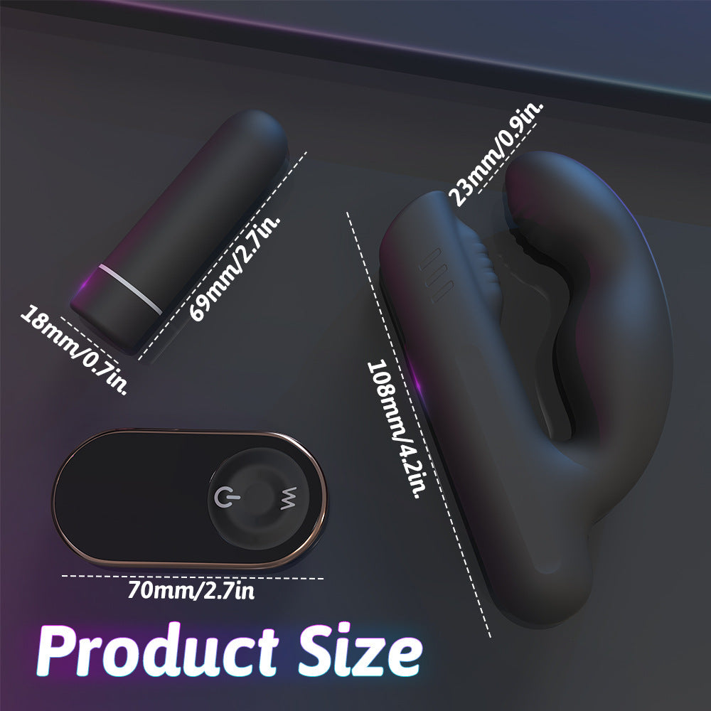Silicone Back Training Tool Prostate Massager Remote-controlled Rear Personal Massager