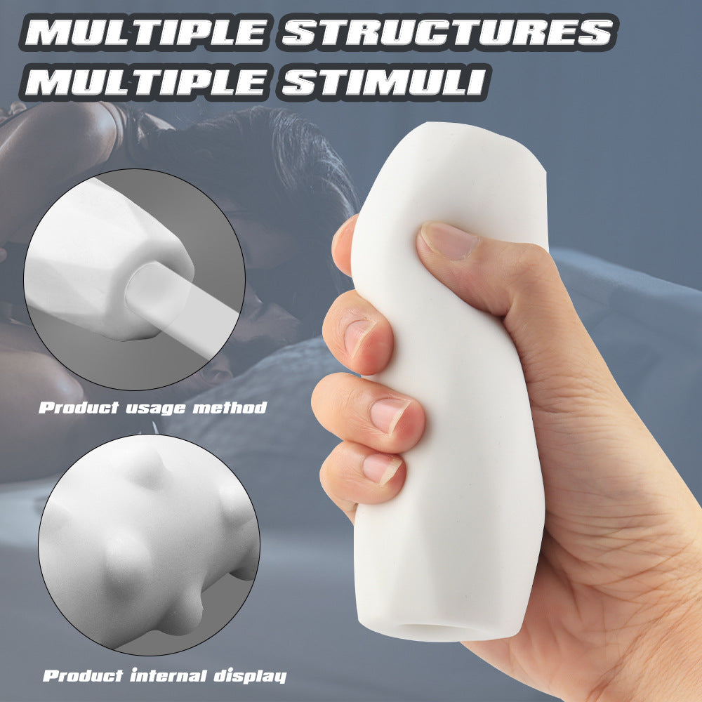 Penis Massager for Men Handheld Masturbation Device TPE Material Easy Clean Penis Exercise