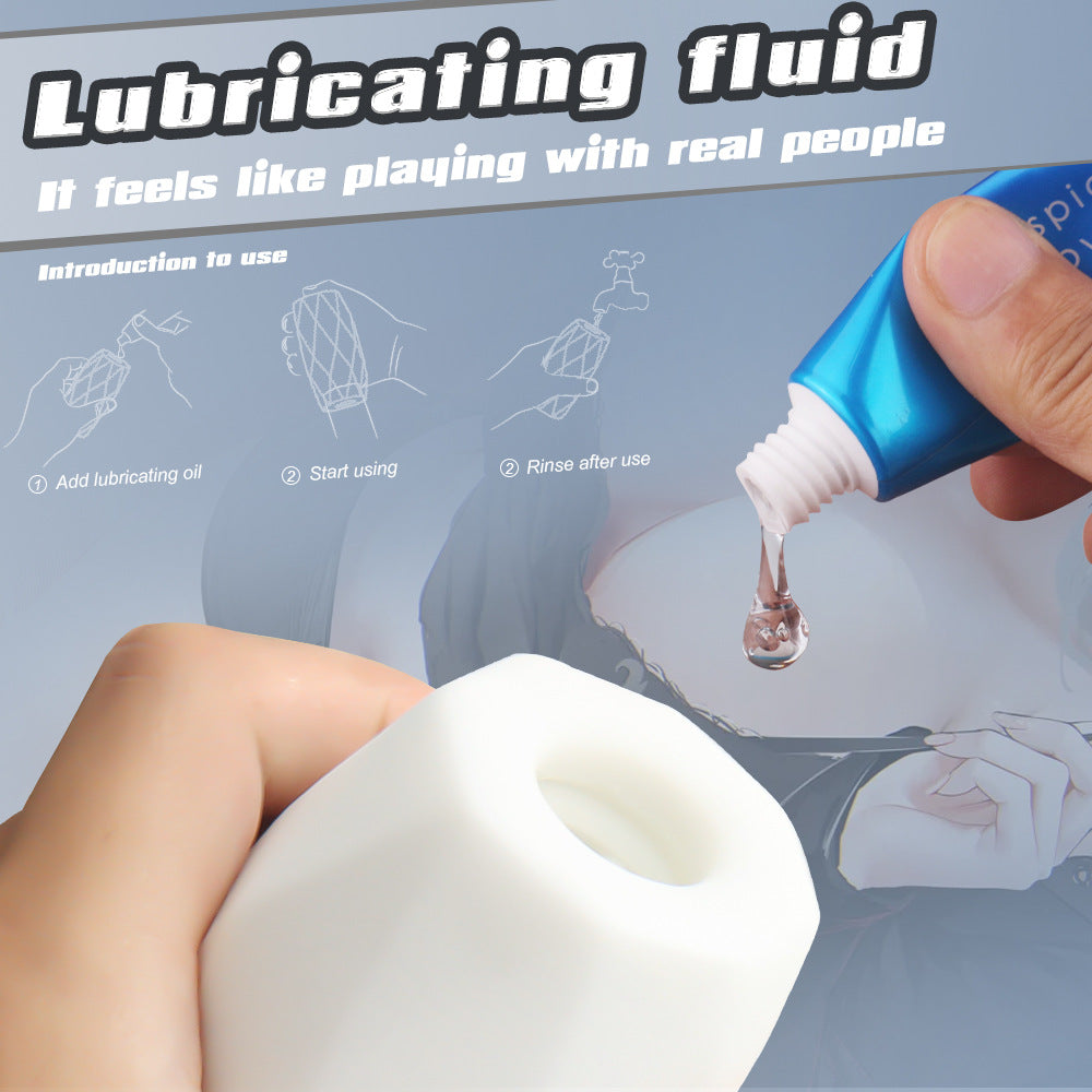 Penis Massager for Men Handheld Masturbation Device TPE Material Easy Clean Penis Exercise