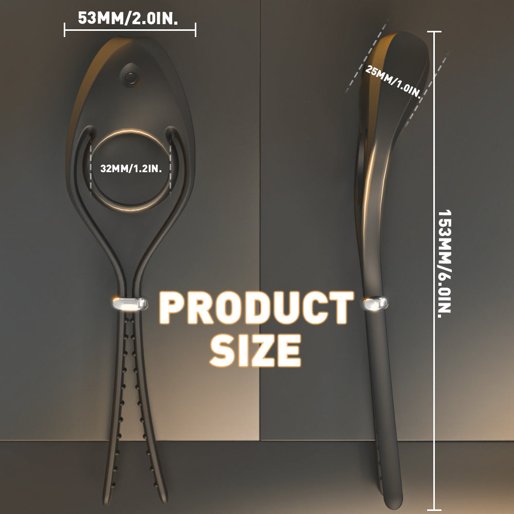 Male Penis Ring Soft Liquid Silicone Size Adjustable Remote Control Vibrating Ring