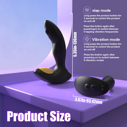 Personal Male Massager Remote-Controlled Body-Safe Design Slap Prostate Orgasm