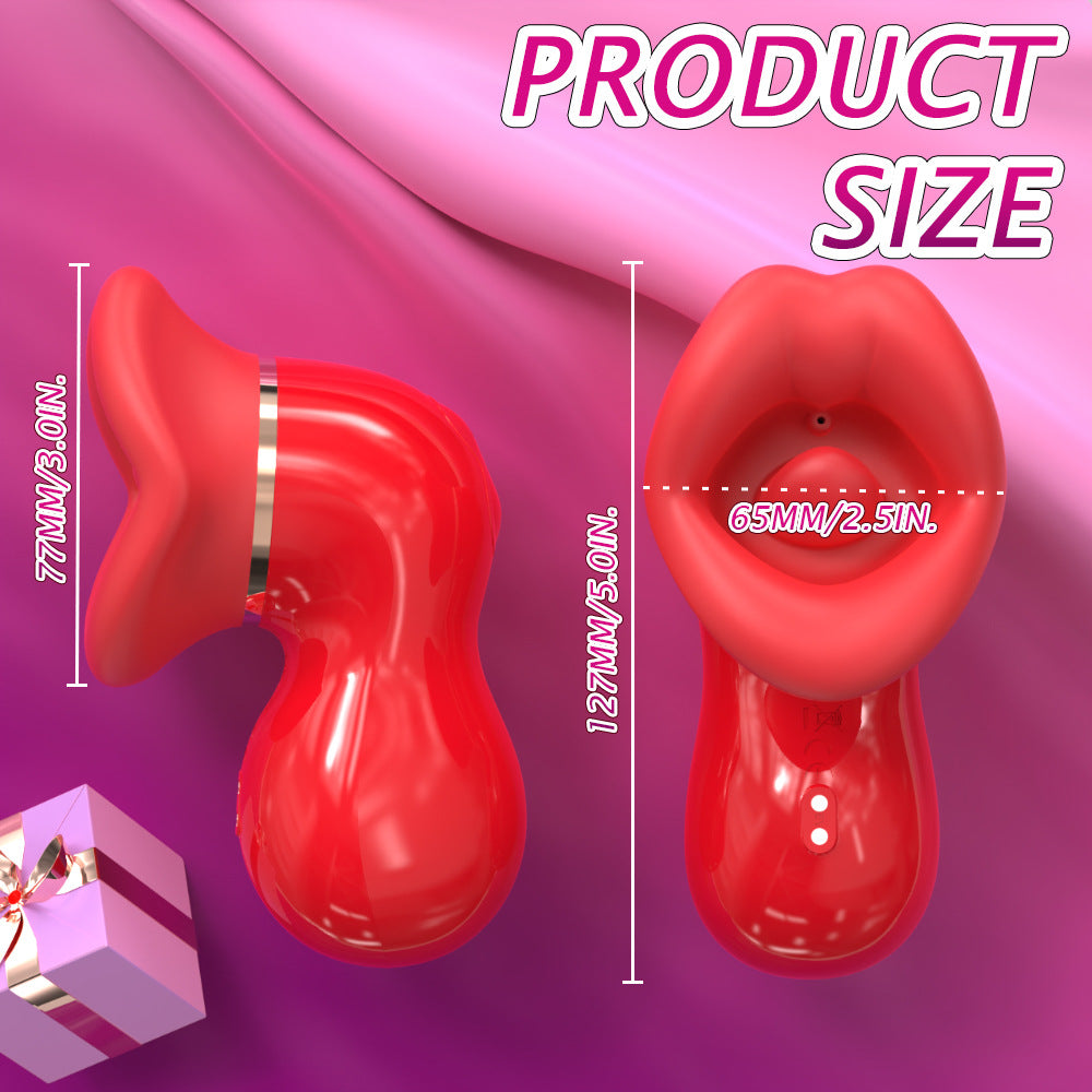 3-in-1 Licking Clitoral Suction Toy for Female Tongue Sucking Couple Pleasure Products